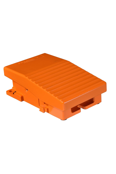 Schneider Electric - Schneider XPER110 1NK+1NA IP66 Kapaksız Metalik Turuncu Ayak Pedalı