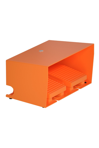 Schneider Electric - Schneider XPER3100D 2NK+2NA IP66 Metalik Turuncu Kapaklı Çift Ayak Anahtarı
