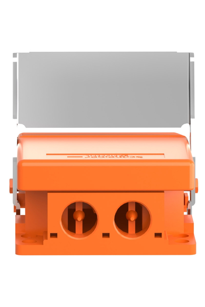 Schneider Electric - Schneider XPER810 1NK+1NA IP66 Kapaksız Metalik Turuncu Ayak Pedalı