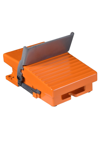 Schneider XPER810 1NK+1NA IP66 Kapaksız Metalik Turuncu Ayak Pedalı - Thumbnail