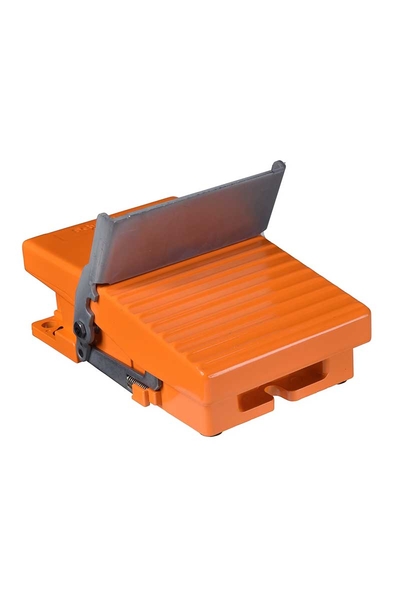 Schneider Electric - Schneider XPER911 2NK+2NA IP66 Kapaksız Metalik Turuncu Ayak Pedalı