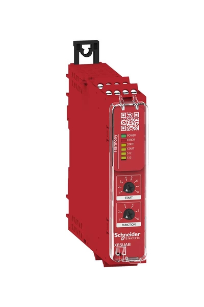 Schneider XPSUAB11CP 24V AC/DC NK/NK NA/NK Pnp/Pnp Vidalı Cat.1 Güvenlik Modülü