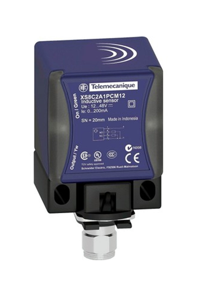 Telemecanique Sensors XS8C2A4PCM12 SN40MM XS8 PBT M12 12-48VDC 40X40X70 Endüktif Sensör