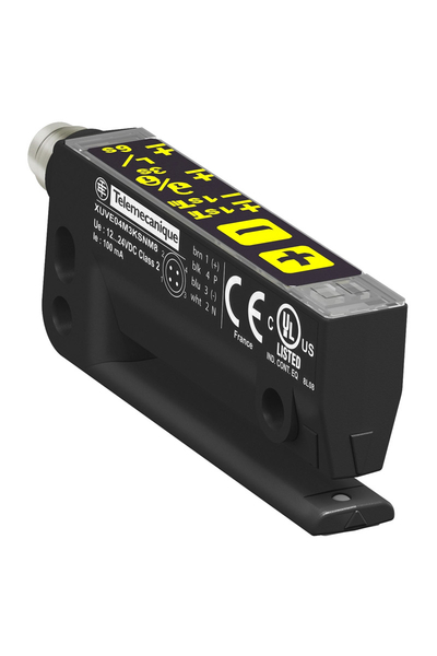 Telemecanique Sensors XUVE04M3KSNM8 12-24V DC 40x3 Pnp/Npn NA/NK M8 Fotoelektrik Sensör Etiket Çatalı
