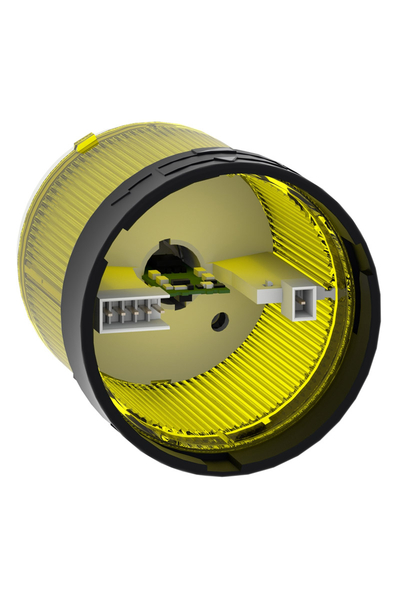 Schneider XVBC4M8 230VAC 10W Flaşörlü Sarı Işıklı Kolon - Thumbnail