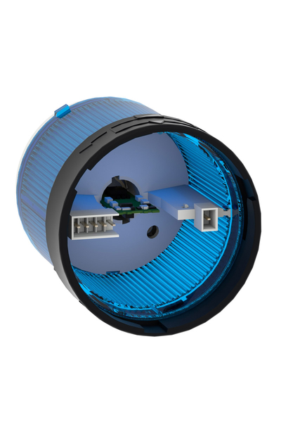 Schneider XVBC5B6 24V 70mm Mavi Yanıp Sönen Işıklı Kolon - Thumbnail