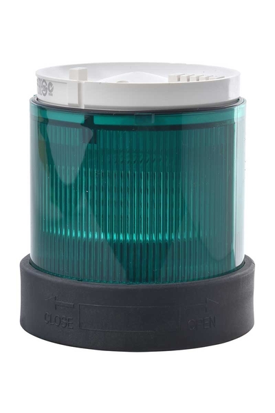 Schneider Electric - Schneider XVBC5M3 230V 70mm IP65 Plastik Yeşil Yanıp Sönen Sinyal Lambası