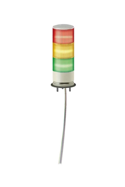 Schneider XVGB3SW 60mm 24V AC/DC Led Sabit Işıklı Kırmızı-Sarı-Yeşil IP42 Buzzer Monoblok Işıklı Kolon