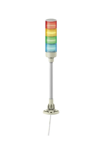 Schneider XVGB4SM 60mm 24V AC/DC Led Sabit Işıklı Kırmızı-Sarı-Yeşil-Mavi Buzzer IP40 Monoblok Işıklı Kolon