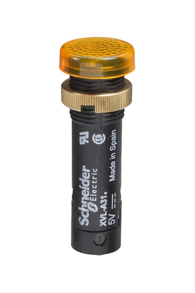 Schneider Electric - Schneider XVLA325 IP40-65 12V Sarı Kapaklı Led Pilot Işığı