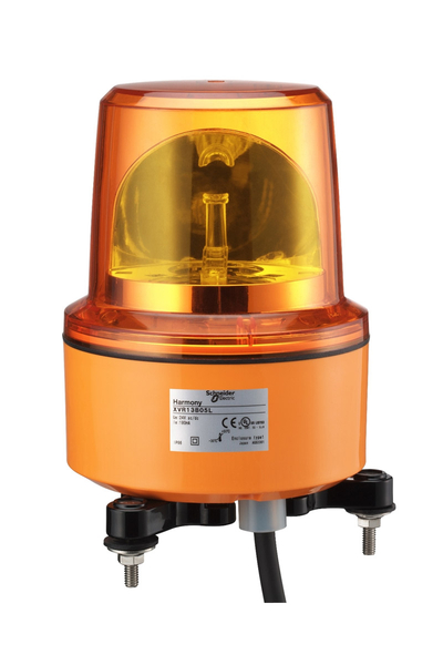 Schneider XVR13M05L 130mm 230V AC Turuncu Döner Aynalı Tepe Lambası - Thumbnail