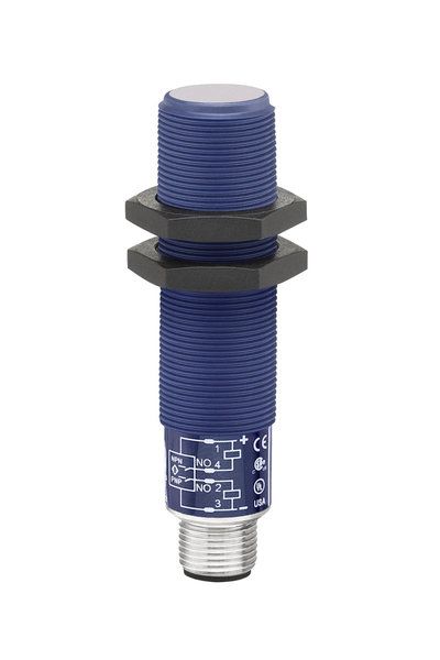 Telemecanique Sensors - Telemecanique Sensors XX518A1KAM12 2NA Sn:0.15M M18 Silindir M12 Konnektörlü Ultrasonik Sensör