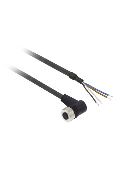 Telemecanique Sensors - Telemecanique Sensors XZC-P1241L2 M12 4 Pinli 90 Derece 2m Kablolu Konnektör Telemecanique Sensors - Telemecanique Sensors XZC-P1241L2 M12 4 Pinli 90 Derece 2m Kablolu Konnektör