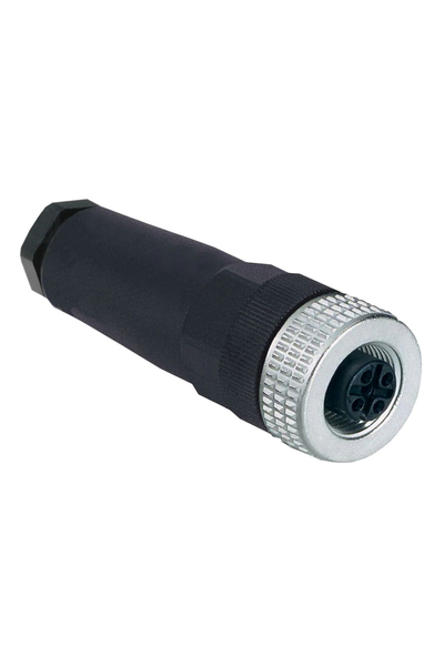 Telemecanique Sensors XZCC12MDB50R 5 Pimli Ekranlı M12 Erkek Düz Konnektör