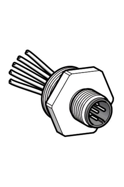 Telemecanique Sensors XZCE13M125M Metal 5 Telli Erkek Konnektör için Adaptör