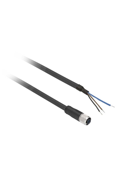 Telemecanique Sensors - Telemecanique Sensors XZCP0566L5 3 Pim Pur 5m Düz Dişi M8 Ön Kablolu Konnektör Telemecanique Sensors - Telemecanique Sensors XZCP0566L5 3 Pim Pur 5m Düz Dişi M8 Ön Kablolu Konnektör