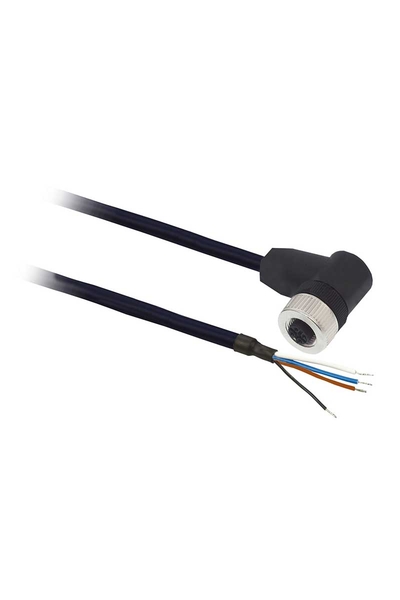 Telemecanique Sensors XZCPB1241L5 M12 3 Pinli PUR 2m Kablolu Konnektör
