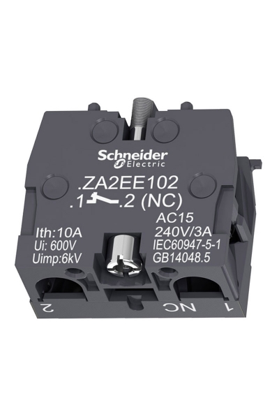 Schneider Electric - Schneider ZA2-EE102 1NK Kontak Bloğu Schneider Electric - Schneider ZA2-EE102 1NK Kontak Bloğu