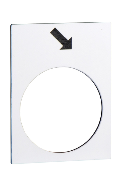 Schneider ZB2BY4913 30x40mm Beyaz İleri- Yavaş İşaretli Buton Yönlendirme Etiketi