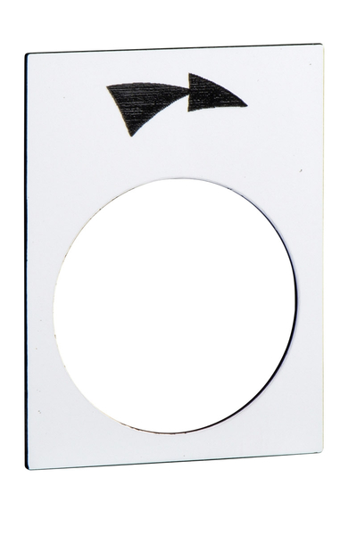 Schneider ZB2BY4921 30x40mm Beyaz Sağa Dönüş- Yavaş-Hızlı İşaretli Buton Yönlendirme Etiketi