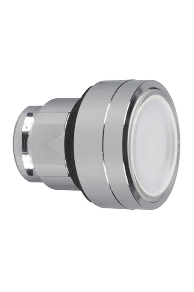 Schneider ZB4BA18 Yaylı Dönüş İşaretsiz Beyaz Sıva Altı Basmalı Buton Başlığı