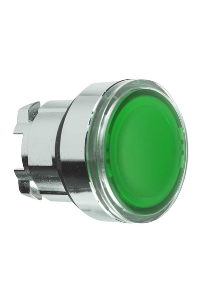 Schneider ZB4BA38 22mm Yaylı Dönüşlü Yeşil Sıva Altı Basmalı Buton Başlığı