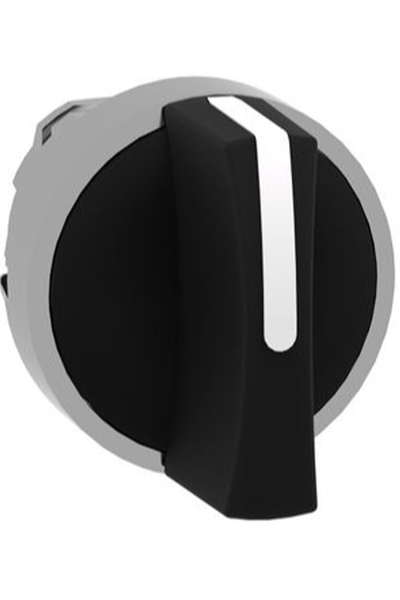 Schneider ZB4BD3 22mm 3 Konumlu Sabit Siyah Mandal Buton Başlığı - Thumbnail