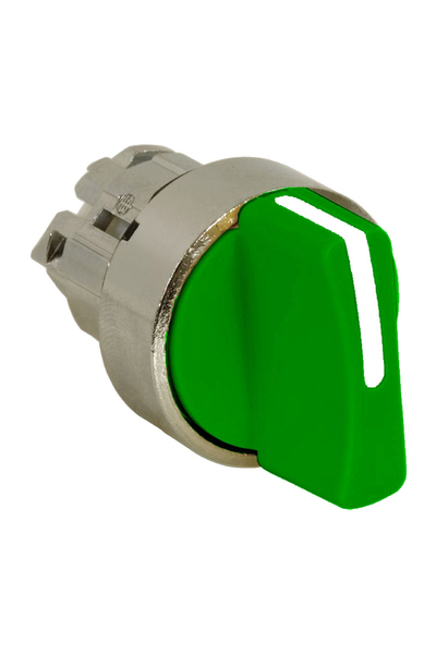 Schneider ZB4BD503 3 Konumlu Yaylı Dönüş Yeşil Mandal Buton Başlığı