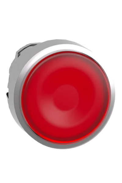 Schneider ZB4BH043 Entegre Led için 22mm Basmalı Tip Kırmızı Sıva Altı Işıklı Basmalı Buton Başlığı - Thumbnail