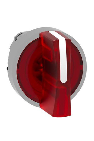 Schneider Electric - Schneider ZB4BK1343 3 Konumlu Sabit Kırmızı Işıklı Mandal Buton Başlığı