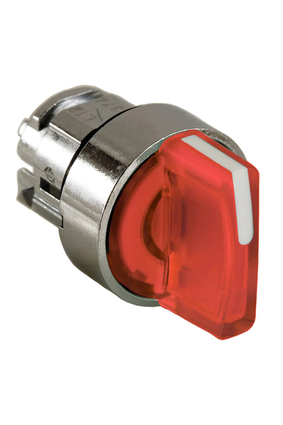 Schneider ZB4BK1343 3 Konumlu Sabit Kırmızı Işıklı Mandal Buton Başlığı - Thumbnail