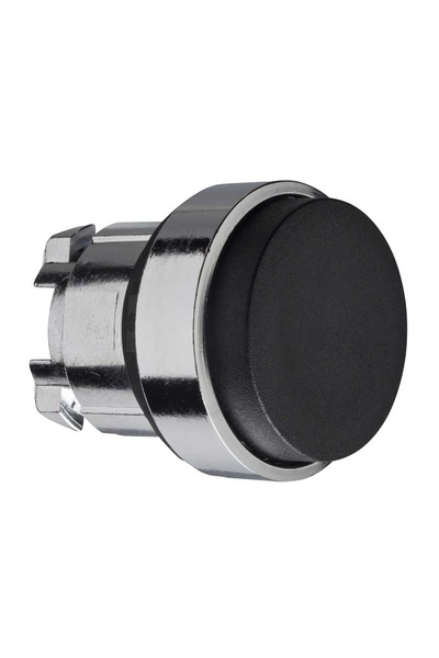 Schneider ZB4BL2 22mm Yaylı Dönüşlü İşaretsiz Siyah Çıkık Basmalı Buton Başlığı