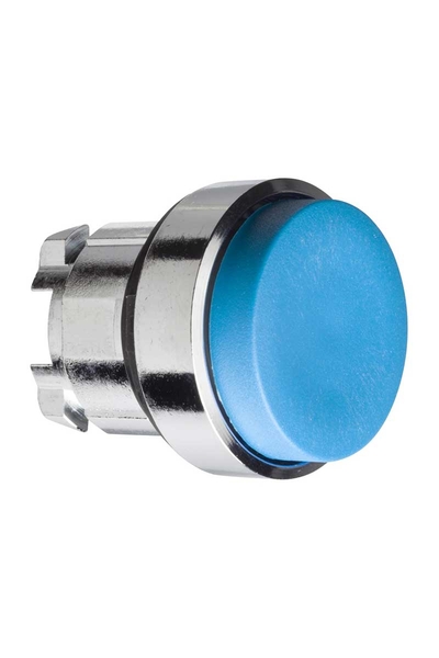 Schneider ZB4BL6 Yaylı Dönüş İşaretsiz Mavi Çıkık Basmalı Buton Başlığı