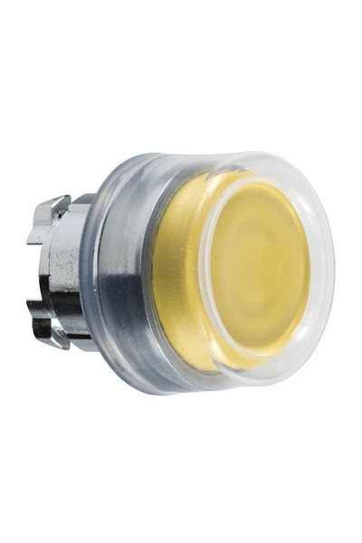 Schneider ZB4BP5 Yaylı Dönüş Çıkık Sarı Basmalı Buton Başlığı
