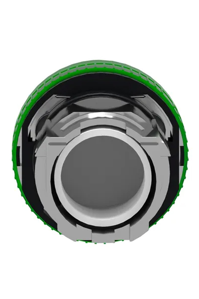 Schneider ZB4BV03 Ba9S Ampul için 22mm Düz Lensli Yeşil Pilot Işığı - Thumbnail