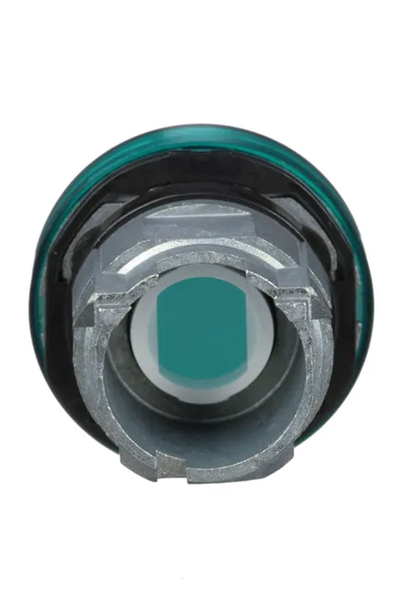 Schneider ZB4BV033 Entegre Led için 22mm Yeşil Düz Lensli Pilot Işığı Başlığı - Thumbnail