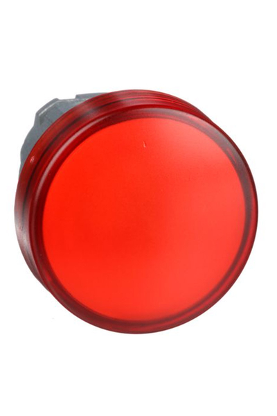 Schneider Electric - Schneider ZB4BV043 Entegre Led için 22mm Kırmızı Düz Lensli Pilot Işığı Başlığı