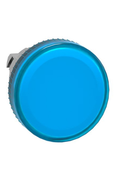 Schneider Electric - Schneider ZB4BV06 Ba9S Ampul için 22mm Düz Lensli Mavi Pilot Işığı