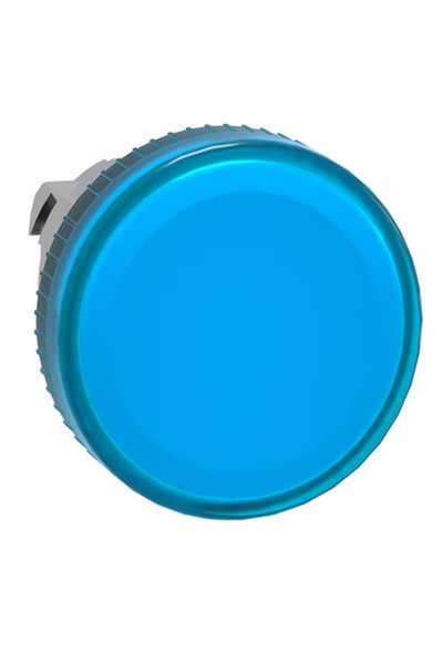 Schneider Electric - Schneider ZB4BV063 Entegre Led için 22mm Mavi Düz Lensli Pilot Işığı Başlığı