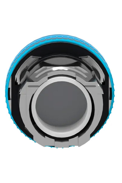 Schneider ZB4BV063 Entegre Led için 22mm Mavi Düz Lensli Pilot Işığı Başlığı - Thumbnail