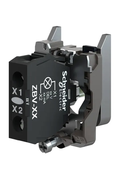 Schneider ZB4BVB6 24V Mavi Entegre Ledli Gövde/Işık Bloğu - Thumbnail