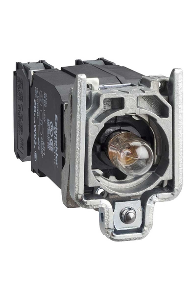 Schneider ZB4BW035 110-120V 1NA+1NK Gövde Sabitleme Bilezikli Ba9S Akkor Ampullü Işık Bloğu