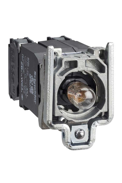Schneider ZB4BW045 220-240V 1NA+1NK Gövde Sabitleme Bilezikli Ba9S Akkor Ampullü Işık Bloğu