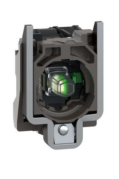 Schneider Electric - Schneider ZB4BW0B11 24V 1NA Entegre Ledli Gövde Sabitleme Bilezikli Beyaz Işık Bloğu