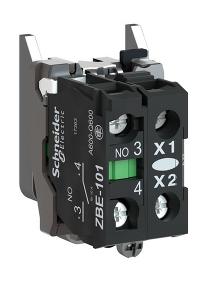 Schneider ZB4BW0B11 24V 1NA Entegre Ledli Gövde Sabitleme Bilezikli Beyaz Işık Bloğu - Thumbnail