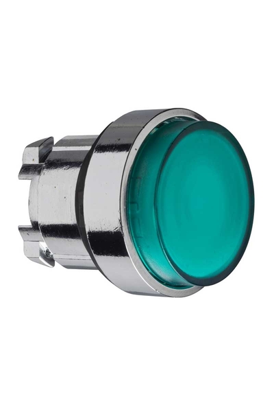 Schneider ZB4BW133 Entegre Led için 22mm Yaylı Dönüşlü Yeşil Çıkık Işıklı Basmalı Buton Başlığı