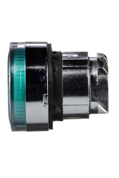 Schneider ZB4BW33 Ba9S Ampul için 22mm Yaylı Dönüşlü Yeşil Sıva Altı Basmalı Buton Başlığı - Thumbnail