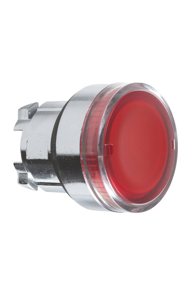 Schneider ZB4BW34 Ba9S Ampul için 22mm Yaylı Dönüşlü Kırmızı Sıva Altı Basmalı Buton Başlığı - Thumbnail