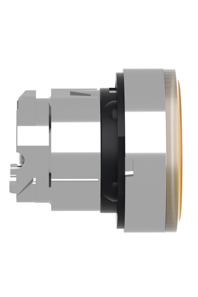 Schneider ZB4BW35 Ba9S Ampul için 22mm Yaylı Dönüşlü Turuncu Sıva Altı Basmalı Buton Başlığı - Thumbnail