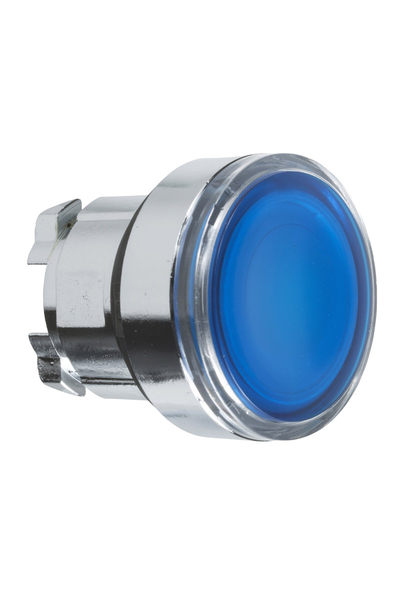 Schneider ZB4BW363 Entegre Led için 22mm Yaylı Dönüşlü Mavi Sıva Altı Işıklı Basmalı Buton Başlığı